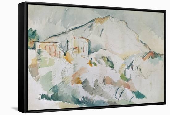 Mount Sainte-Victoire-Paul Cézanne-Framed Stretched Canvas