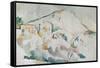 Mount Sainte-Victoire-Paul Cézanne-Framed Stretched Canvas