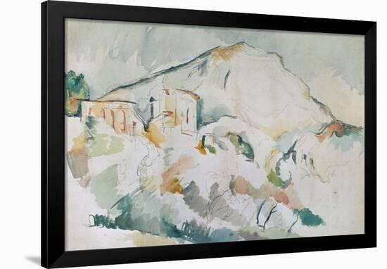 Mount Sainte-Victoire-Paul Cézanne-Framed Giclee Print