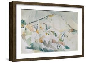 Mount Sainte-Victoire-Paul Cézanne-Framed Giclee Print