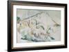 Mount Sainte-Victoire-Paul Cézanne-Framed Giclee Print