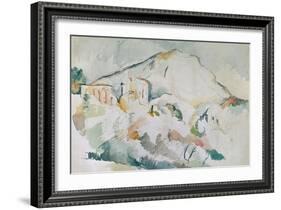 Mount Sainte-Victoire-Paul Cézanne-Framed Giclee Print