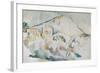 Mount Sainte-Victoire-Paul Cézanne-Framed Giclee Print