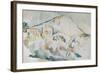 Mount Sainte-Victoire-Paul Cézanne-Framed Giclee Print