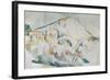 Mount Sainte-Victoire-Paul Cézanne-Framed Giclee Print