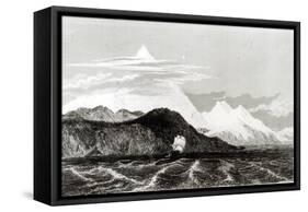 Mount Sarmiento, Engraved by Thomas Landseer-Conrad Martens-Framed Stretched Canvas