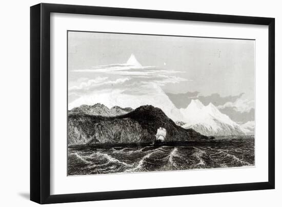 Mount Sarmiento, Engraved by Thomas Landseer-Conrad Martens-Framed Giclee Print