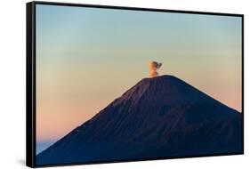 Mount Semeru at Dawn, Bromo Tengger Semeru NP, East Java, Indonesia-Keren Su-Framed Stretched Canvas