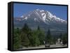 Mount Shasta, a Dormant Volcano with Glaciers, 14161 Ft High, California-Tony Waltham-Framed Stretched Canvas