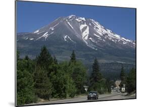 Mount Shasta, a Dormant Volcano with Glaciers, 14161 Ft High, California-Tony Waltham-Mounted Photographic Print