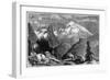 Mount Shasta, Northern Peak of the Sierra Nevada, California, USA, C1870-null-Framed Giclee Print