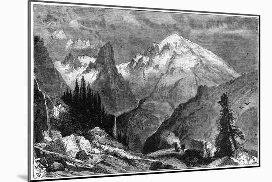 Mount Shasta, Northern Peak of the Sierra Nevada, California, USA, C1870-null-Mounted Giclee Print