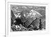 Mount Shasta, Northern Peak of the Sierra Nevada, California, USA, C1870-null-Framed Giclee Print
