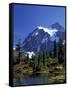 Mount Shuksan and Picture Lake, Heather Meadows, Washington, USA-Jamie & Judy Wild-Framed Stretched Canvas