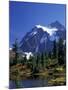 Mount Shuksan and Picture Lake, Heather Meadows, Washington, USA-Jamie & Judy Wild-Mounted Premium Photographic Print