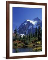 Mount Shuksan and Picture Lake, Heather Meadows, Washington, USA-Jamie & Judy Wild-Framed Photographic Print