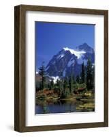 Mount Shuksan and Picture Lake, Heather Meadows, Washington, USA-Jamie & Judy Wild-Framed Photographic Print