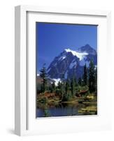 Mount Shuksan and Picture Lake, Heather Meadows, Washington, USA-Jamie & Judy Wild-Framed Photographic Print