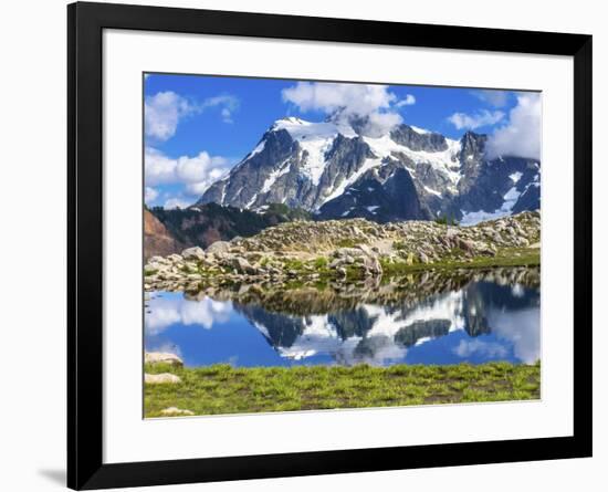 Mount Shuksan, Artist Point, Mount Baker Highway. Washington State, USA-William Perry-Framed Photographic Print