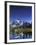 Mount Shuksan at Picture Lake, Heather Meadows, Washington, USA-Jamie & Judy Wild-Framed Premium Photographic Print