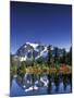 Mount Shuksan at Picture Lake, Heather Meadows, Washington, USA-Jamie & Judy Wild-Mounted Premium Photographic Print