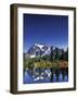 Mount Shuksan at Picture Lake, Heather Meadows, Washington, USA-Jamie & Judy Wild-Framed Photographic Print