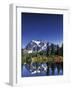 Mount Shuksan at Picture Lake, Heather Meadows, Washington, USA-Jamie & Judy Wild-Framed Photographic Print