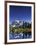 Mount Shuksan at Picture Lake, Heather Meadows, Washington, USA-Jamie & Judy Wild-Framed Photographic Print