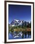 Mount Shuksan at Picture Lake, Heather Meadows, Washington, USA-Jamie & Judy Wild-Framed Photographic Print