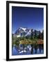 Mount Shuksan at Picture Lake, Heather Meadows, Washington, USA-Jamie & Judy Wild-Framed Photographic Print