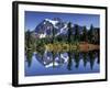 Mount Shuksan at Picture Lake, Heather Meadows, Washington, USA-Jamie & Judy Wild-Framed Photographic Print