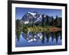 Mount Shuksan at Picture Lake, Heather Meadows, Washington, USA-Jamie & Judy Wild-Framed Photographic Print