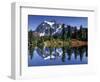 Mount Shuksan at Picture Lake, Heather Meadows, Washington, USA-Jamie & Judy Wild-Framed Photographic Print