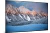 Mount Shuksan Illuminated By A Clearing Winter Storm At Sunset In North Cascades National Park, WA-Jay Goodrich-Mounted Photographic Print