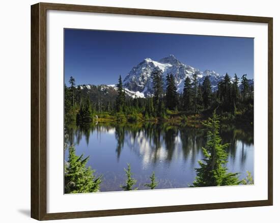 Mount Shuksan, Mount Baker-Snoqualmie National Forest, Washington, USA-Gerry Reynolds-Framed Photographic Print