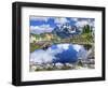 Mount Shuksan pool reflection, Artist Point, Mount Baker Highway, Washington State, USA-William Perry-Framed Photographic Print