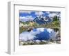 Mount Shuksan pool reflection, Artist Point, Mount Baker Highway, Washington State, USA-William Perry-Framed Photographic Print