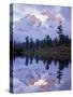 Mount Shuksan Reflected in Picture Lake, Heather Meadows, Washington, USA-Jamie & Judy Wild-Stretched Canvas