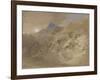 Mount Siabod from Tyn-Y-Coed Near Capel Curig (Pen and Ink, Bodycolour and W/C on Paper)-Samuel Palmer-Framed Giclee Print