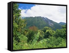 Mount Sibayak, 2094M High, an Active Volcano in the Karo Highlands, Sumatra, Indonesia-Robert Francis-Framed Stretched Canvas