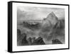 Mount Sinai: Jebel Musa as Seen from Jebel Katharina, 1887-W Forrest-Framed Stretched Canvas