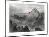 Mount Sinai: Jebel Musa as Seen from Jebel Katharina, 1887-W Forrest-Mounted Giclee Print