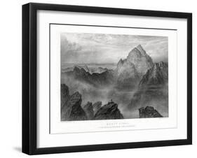 Mount Sinai: Jebel Musa as Seen from Jebel Katharina, 1887-W Forrest-Framed Giclee Print