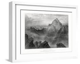 Mount Sinai: Jebel Musa as Seen from Jebel Katharina, 1887-W Forrest-Framed Giclee Print