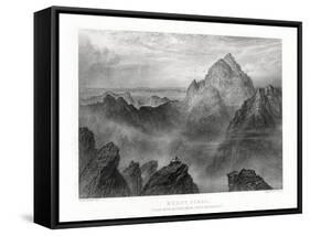 Mount Sinai: Jebel Musa as Seen from Jebel Katharina, 1887-W Forrest-Framed Stretched Canvas