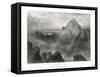 Mount Sinai: Jebel Musa as Seen from Jebel Katharina, 1887-W Forrest-Framed Stretched Canvas