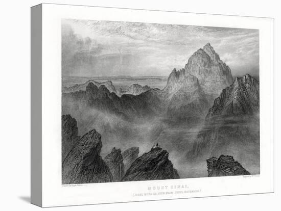Mount Sinai: Jebel Musa as Seen from Jebel Katharina, 1887-W Forrest-Stretched Canvas