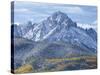 Mount Sneffels after an Early Autumn Snowfall, Near Telluride, Co-Howard Newcomb-Stretched Canvas