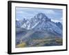 Mount Sneffels after an Early Autumn Snowfall, Near Telluride, Co-Howard Newcomb-Framed Photographic Print