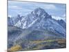 Mount Sneffels after an Early Autumn Snowfall, Near Telluride, Co-Howard Newcomb-Mounted Photographic Print